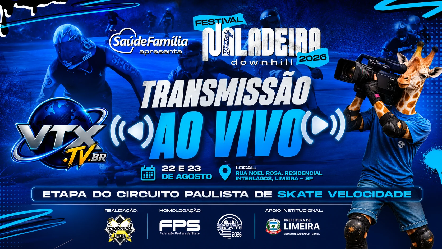 Capa da transmissão do Festival NALADEIRA 2026